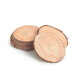 Tronco Decor Madeira  Marrom  10cm   - Jogo com  8 Peças