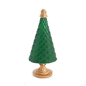Pinheiro Decorativo Verde Ouro 12cm - 1 Un