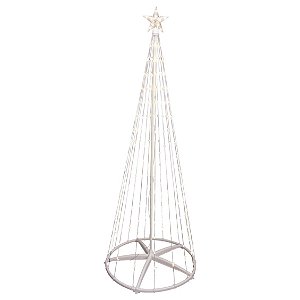 Árvore Cone com 220Leds Branco 150cm Bivolt - 1 Un