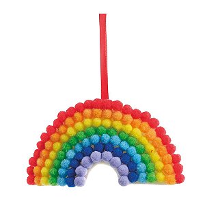 Enfeite Pendurar Arco-Íris 15cm - 1 Un