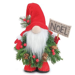 Kringle Decorativo com Placa Noel e Arranjo - 1 Un