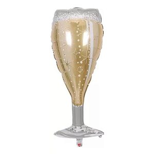 Balão Metalizado Taça de Champanhe 2 - 90 cm