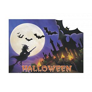 Painel Halloween Morcego - 1 Un