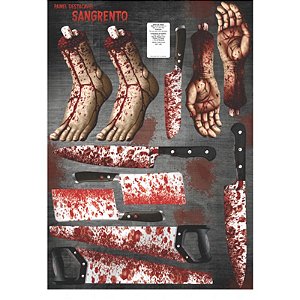 Painel Sangrento Frente e Verso - 1 Un
