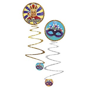 Móbile Espiral Carnaval 22cm - 6 Un