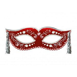 Painel Máscara com Fitilho Vermelho - 1 Un