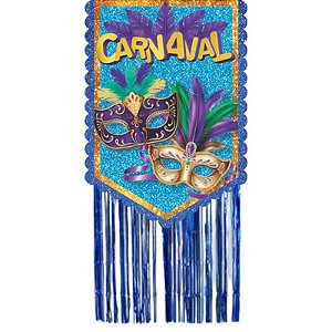 Painel Bandeirão Estandarte Folia com Fitilho - 1 Un