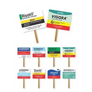 Placas Divertidas Farmácia do Bem - 10 Un