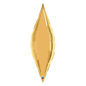 Balão Qualatex 38" - Taper - Ouro Metalizado Liso - 1 Un
