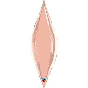 Balão Qualatex 38" - Taper - Rosê Metalizado Liso - 1 Un