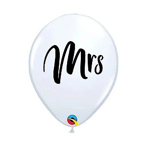 Balão Qualatex 11" - Qx Party Balloon Estampado - Mrs. - 6 Un
