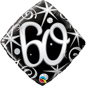 Balão Qualatex 18" - Diamante Solto - 60-Faíscas E Espirais - 1 Un