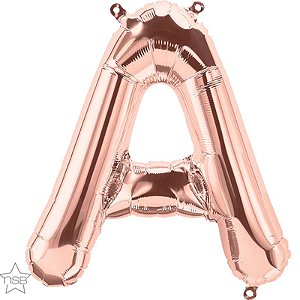 Balão Qualatex 34" - Letra - A Rosê - 1 Un