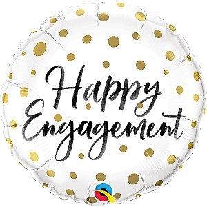 Balão Qualatex 18" - Redondo - Engagement-Pontos Ouro - 1 Un
