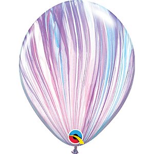 Balão Qualatex 11" - Redondo Fashion - Liso Látex Superagate - 25 Un