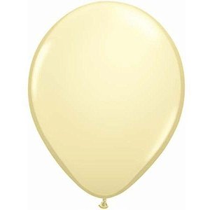Balão Qualatex 11" - Redondo Marfim Ac - Liso Látex - 100 Un