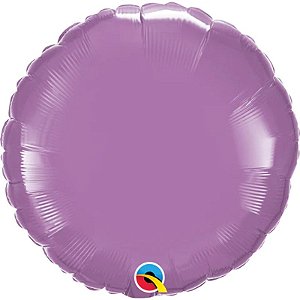 Balão Qualatex 18" - Redondo - Lilás Primavera Metalizado Liso - 1 Un