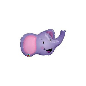 Balão Qualatex 14" - Shape Solto - Elefante Animado - 1 Un
