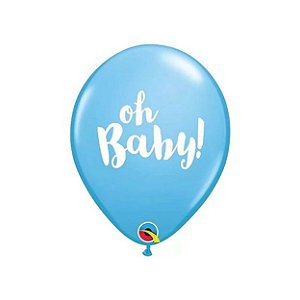Balão 11" - Qx Party Baby Azul Claro