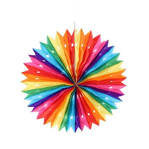 Guirlanda Junina Colorida Redonda 40cm  - 1 Un