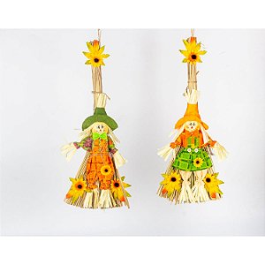 Enfeite Junino Espantalho Girassol Diversos 50 cm - 1 Un
