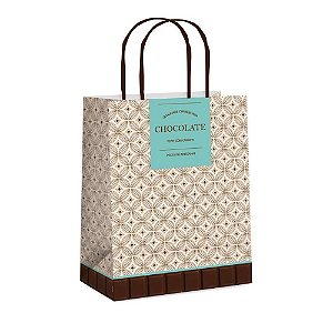 Sacola de Papel Gourmet M 26x19,5x9,5cm - 10 Un