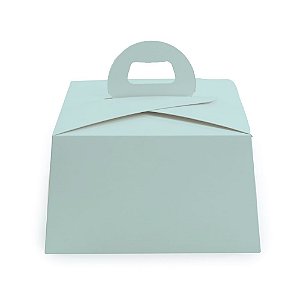 Caixa Para Bolo P 16x16x9cm Candy Azul Turquesa - 6 Un