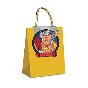 Sacola de Papel com Fechamento Thor P 21,5x15x8cm - 10 Un