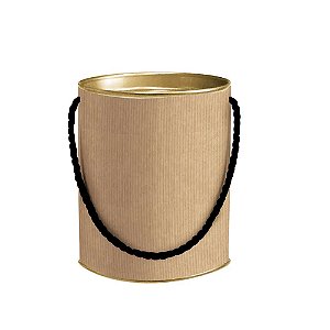 Lata Para Doces com Alça Pardo 11X9cm - 32 Un