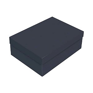 Caixa Retangular com Tampa Twilight Blue M 35x25x11cm - 10 Un