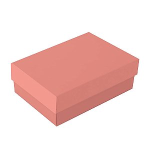 Caixa Retangular com Tampa Petit Pêssego Rosa P 16x10x5,5cm - 10 Un
