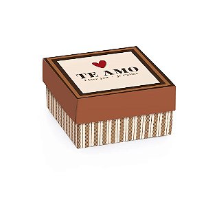 Mini Caixa Quadrada L'amour M 9,5x9,5x4cm - 100 Un