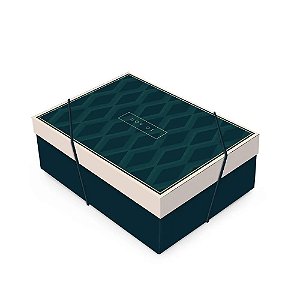 Caixa Retangular com Tampa James P 24x18x8cm - 10 Un