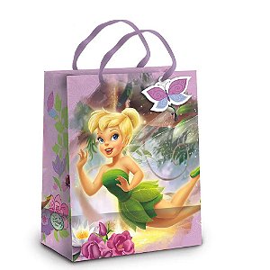 Sacola de Papel Laminado Fadas M 26x19,5x9,5cm - 10 Un