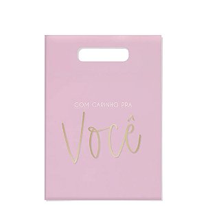 Sacola Flex 22x31cm Candy Rosa - 10 Un