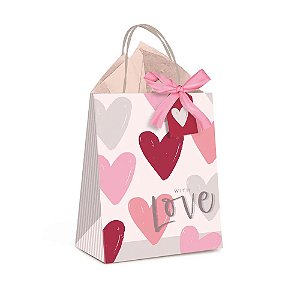 Kit Presente Sacola Passione M 26x19,5x9,5cm - 10 Un