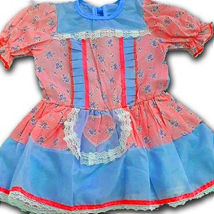 Fantasia Junina - Vestido de Quadrilha Infantil Sortido GG - 1 Un