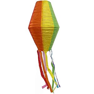 Enfeite Balão Lanterna para Festa Junina em Papel 30cm - 1 Un