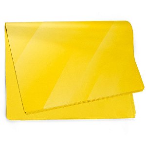Folha Sujinho 49x69cm Liso Amarelo Gema - 50 Un