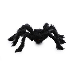 Aranha Preta Peluda P 50cm - 1 Un