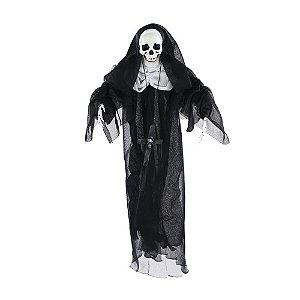 Caveira Freira Naomi com Capuz 48cm - 1 Un