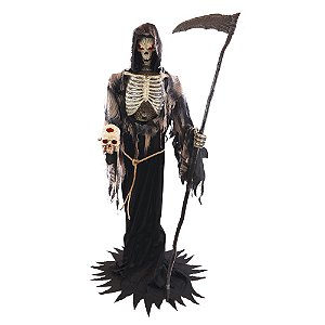 Caveira Voldemort Com Som, Luz e Movimento 2,20 Metros - 1 Un