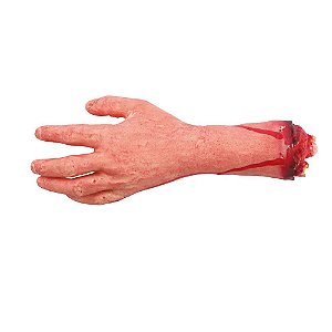 Membros Mão Cortada Com Sangue Halloween - 1 Un