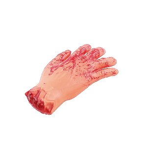 Membros Mão Com Manchas de Sangue Halloween - 1 Un