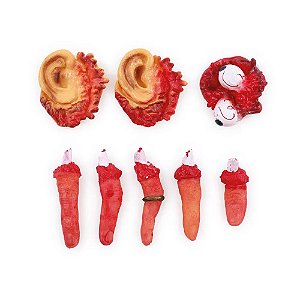 Órgãos Com Sangue Halloween - Kit Com 8 Un