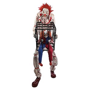 Palhaço Max e Pierre Com Som, Luz e Movimento 2,15 Metros - 1 Un