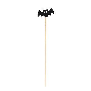 Pick Decorativo Halloween Morcego 12cm - 12 Un