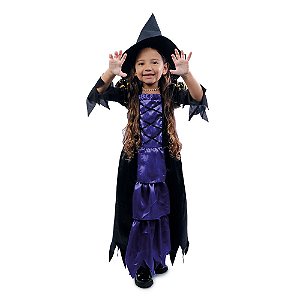 Fantasia Halloween Infantil - Bruxa Kiki 6 a 9 Anos - 1 Un