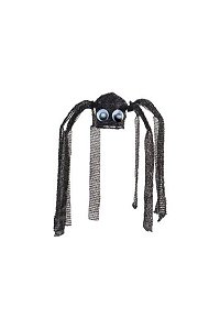 Enfeite Halloween Aranha Com Som, Luz e Movimento 35cm - 1 Un