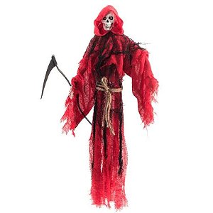 Enfeite Halloween Morte Com Som, Luz e Movimento 52cm - 1 Un